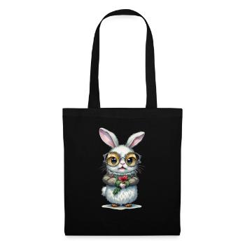 Christmas Rabbit - Tote Bag - black - Front