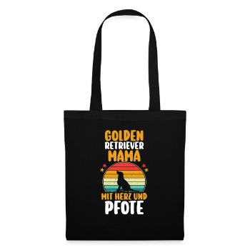 Chien Golden Retrievermama Golden Retriever - Sac en tissu - noir - Devant