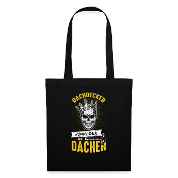 Roofer Roof Roofs King Craftsman Working Group - Tote Bag - black - Front