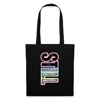 STILL ILL – pastel lettering with character - Tote Bag - black - Front