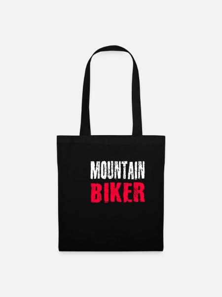 Mountain Biker - Stoffbeutel - Schwarz