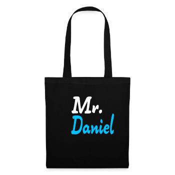 Mr. Daniel - Stoffbeutel - Schwarz - Vorne