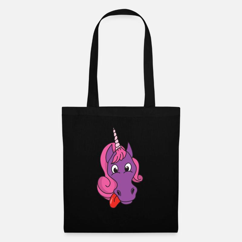 Einhorn - Stoffbeutel - Schwarz