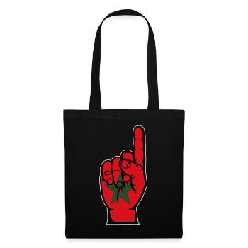 Morocco flag number 1 - Tote Bag - black - Front