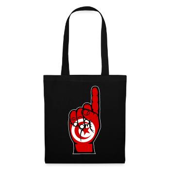 Tunisia flag number 1 - Tote Bag - black - Front