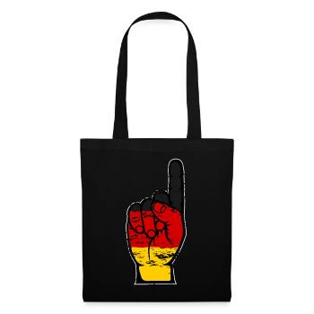 Germany flag number 1 used - Tote Bag - black - Front