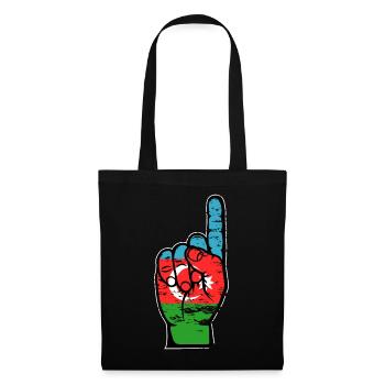 Azerbaijan flag number 1 used - Tote Bag - black - Front