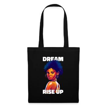Histoire des Noirs Fierté Citation Cadeau - Sac en tissu - noir - Devant