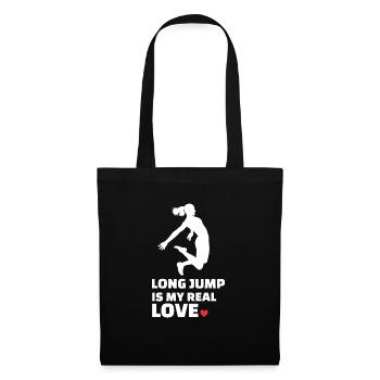 I love long jump - Tote Bag - black - Front
