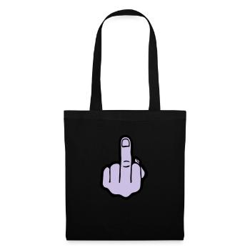 Finger, Fuck you (cheap!) - Sac en tissu - noir - Devant