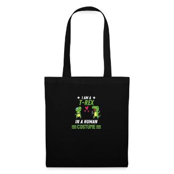 Tyrannosaurus Rex Kostüm Dino Geschenk T Rex - Stoffbeutel - Schwarz - Vorne