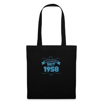 65. Geburtstag Geschenk Unwiderstehlich seit 1958 - Stoffbeutel - Schwarz - Vorne