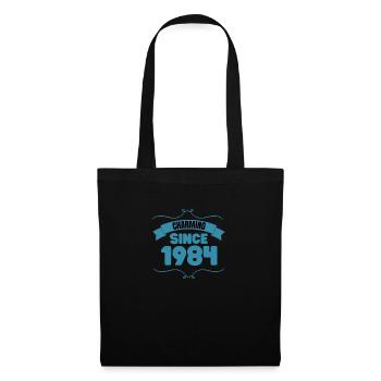 39. Geburtstags Party Geschenk Charmant seit 1984 - Stoffbeutel - Schwarz - Vorne
