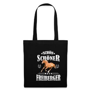 Schön Schöner Mein Freiberger - Stoffbeutel - Schwarz - Vorne