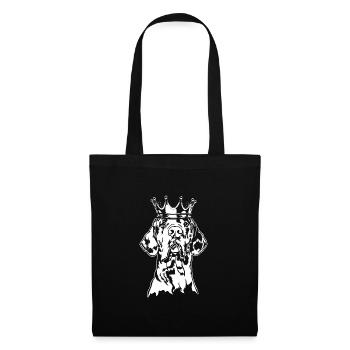 Chiens de la couronne de Dogue allemand Wilsigns - Sac en tissu - noir - Devant