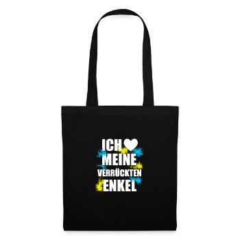 Liebe - Enkel - Stoffbeutel - Schwarz - Vorne