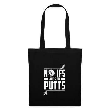 Golfspieler Golfplatz Golfer - Stoffbeutel - Schwarz - Vorne