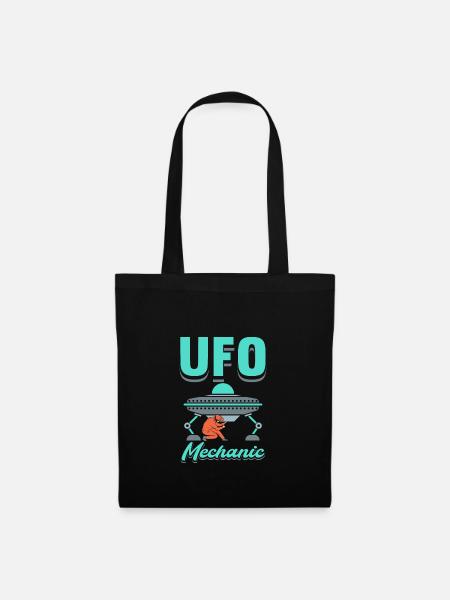UFO-Mechaniker - Stoffbeutel - Schwarz
