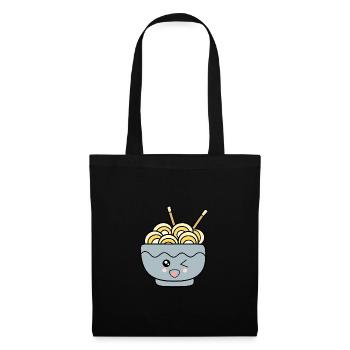 Ramen Nudeln Japan Küche - Stoffbeutel - Schwarz - Vorne
