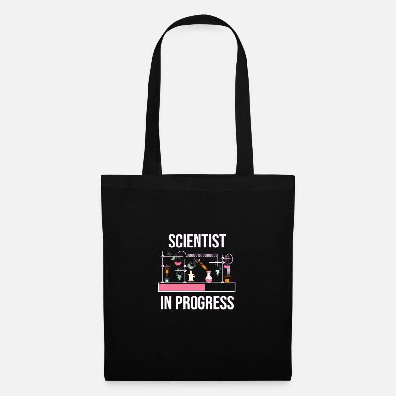 Scientist In Progress Physics Science Chemistry - Stoffbeutel - Schwarz
