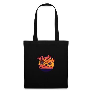 Ambiance de plage - Sac en tissu - noir - Devant