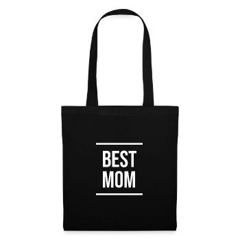 Best Mom - Stoffbeutel - Schwarz - Vorne
