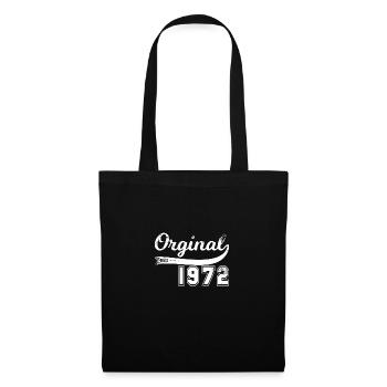 Vintage Original Since 1972 Birthday Retro - Tote Bag - black - Front