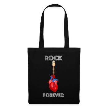 Rock Forever | Musique, Concert, Guitare, Festival - Sac en tissu - noir - Devant