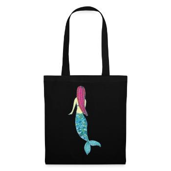Sirène impressionniste - Sac en tissu - noir - Devant