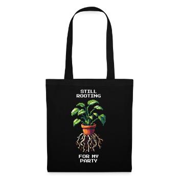 Still Rooting for My Party | Plant Humor - Tote Bag - black - Front