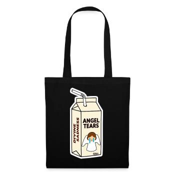 Angel Tears Karton - Stoffbeutel - Schwarz - Vorne