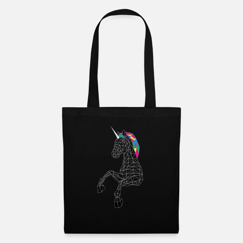 Einhorn - Stoffbeutel - Schwarz