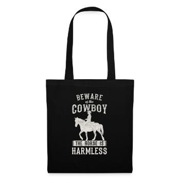 Wild West Western Rodeo Bull Riding Cowboy - Sac en tissu - noir - Devant
