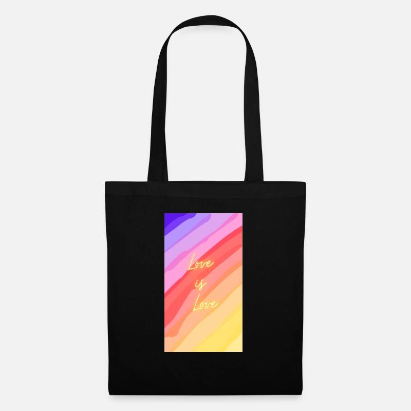 Love is Love - Stoffbeutel - Schwarz