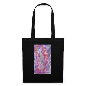 Motif de couleurs - Sac en tissu - noir - Devant