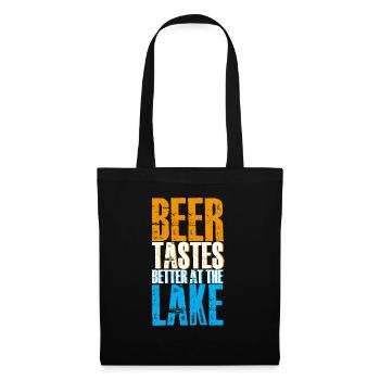 Beer Tastes Better At The Lake 3 - Stoffbeutel - Schwarz - Vorne