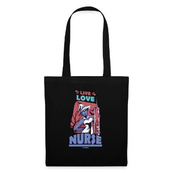 Live Love Nurse - Tote Bag - black - Front