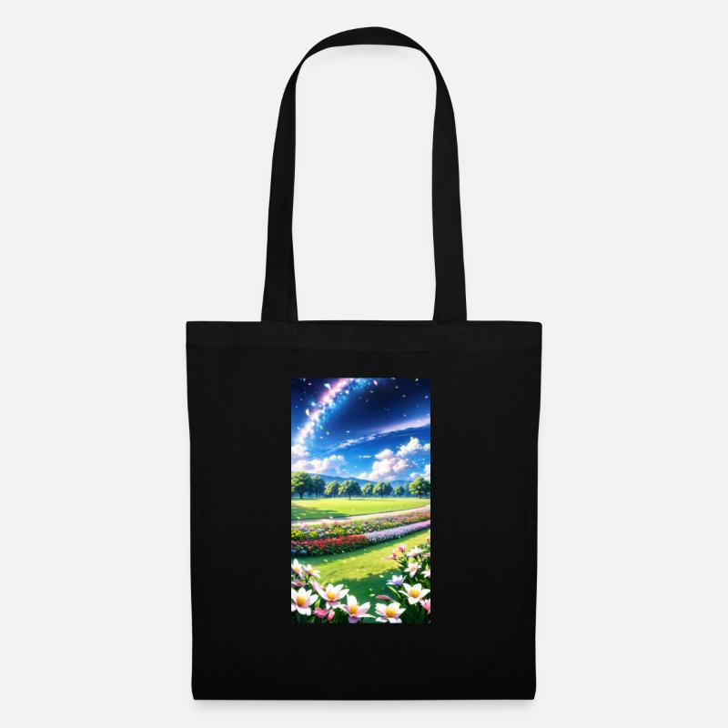 Landscape with 4 Areas, Generative AI - Tote Bag - black