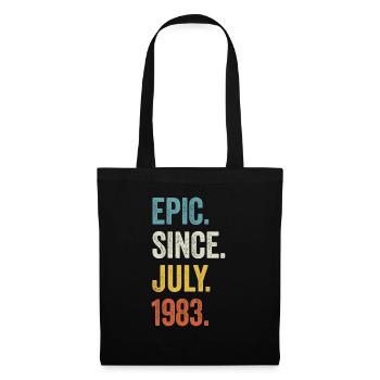 40e anniversaire 40 ans épiques depuis juillet 1983 - Sac en tissu - noir - Devant