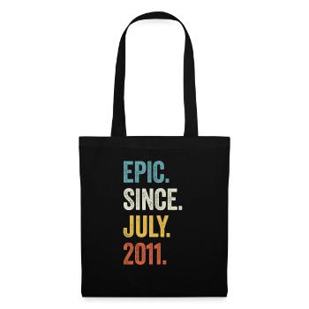 12e anniversaire 12 ans épiques depuis juillet 2011 - Sac en tissu - noir - Devant
