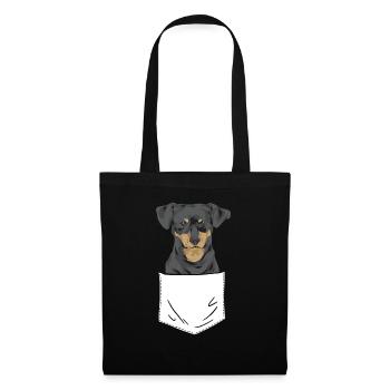 Chiweenie Chien - Sac en tissu - noir - Devant