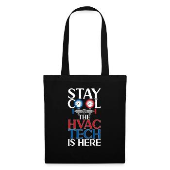 Chauffage, Climatisation, Ventilation, Technicien - Sac en tissu - noir - Devant