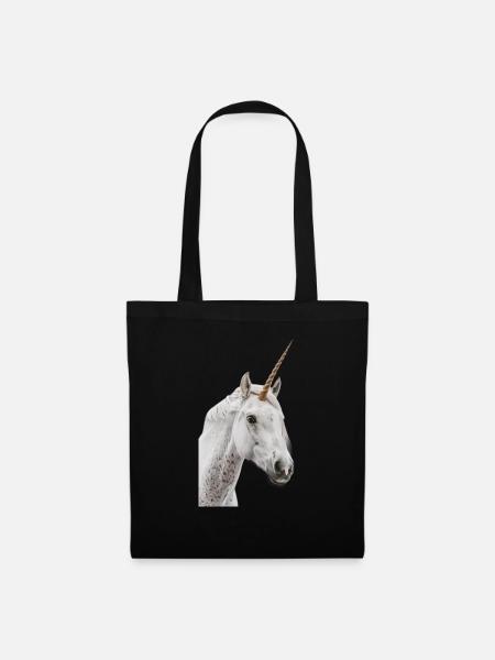 Einhorn - Stoffbeutel - Schwarz