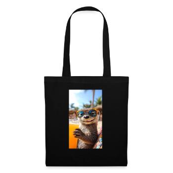 Ambiance de loutre de plage - Sac en tissu - noir - Devant