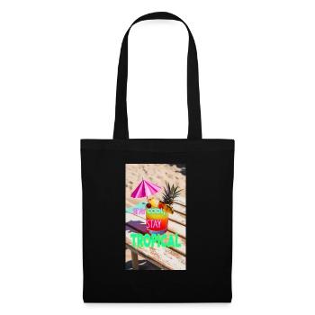 Stay cool Stay tropical - Tote Bag - black - Front