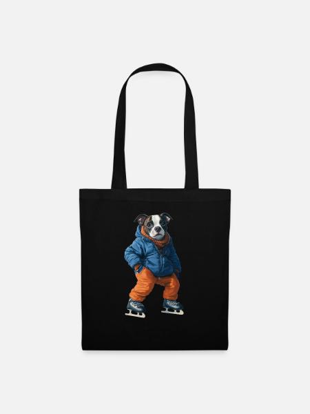 Hund - Stoffbeutel - Schwarz