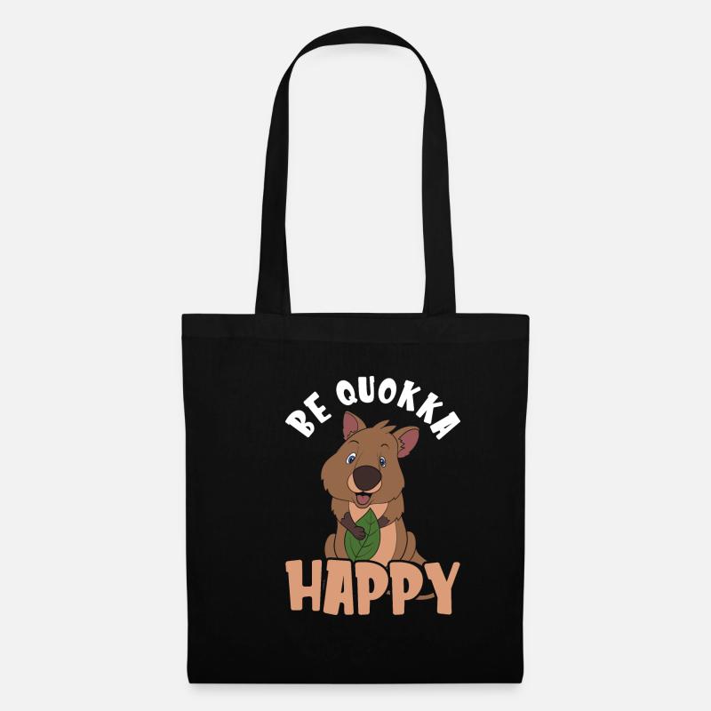 Quokka - Stoffbeutel - Schwarz