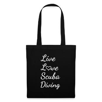 Scuba Diver Live Love Scuba Diving - Tote Bag - black - Front