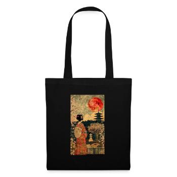 Nihon Spirit/Japan/Einfach und Schönheit - Stoffbeutel - Schwarz - Vorne