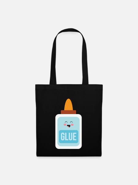 glue - Stoffbeutel - Schwarz